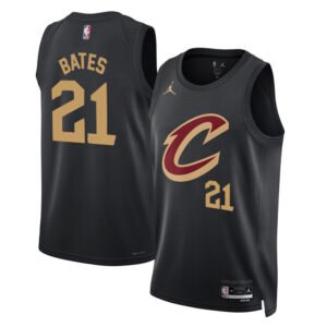 Regata NBA Cleveland Cavaliers Statement Edition Emoni Bates 21 - Preta