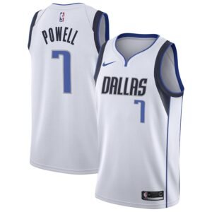 Regata NBA Dallas Mavericks Association Edition 2023 Dwight Powell 7 - Branca