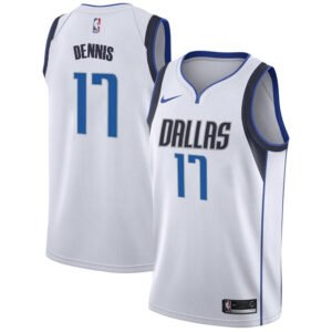 Regata NBA Dallas Mavericks Association Edition Dexter Dennis 17 - Branca