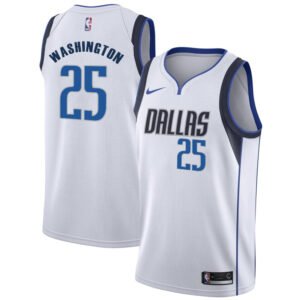 Regata NBA Dallas Mavericks Association Edition PJ Washington 25 - Branca