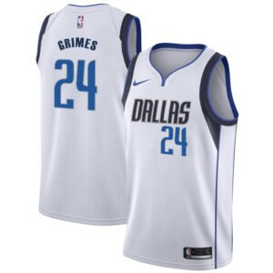 Regata NBA Dallas Mavericks Association Edition Quentin Grimes 24 - Branca