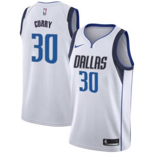 Regata NBA Dallas Mavericks Association Edition Seth Curry 30 - Branca