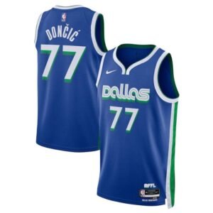 Regata NBA Dallas Mavericks City Edition 2022/23 Luka Doncic 77 - Azul