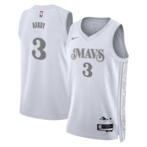 Regata NBA Dallas Mavericks City Edition Jaden Hardy 3 - Branca