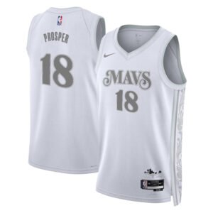 Regata NBA Dallas Mavericks City Edition Olivier-Maxence Prosper 18 - Branca