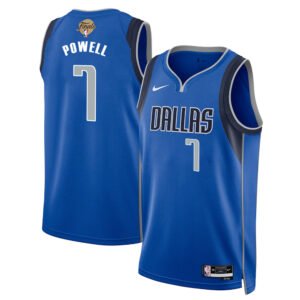 Regata NBA Dallas Mavericks Icon Edition Dwight Powell 7 - Azul