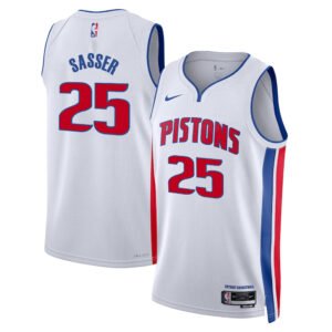 Regata NBA Detroit Pistons Association Edition Marcus Sasser 25 - Branca