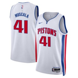 Regata NBA Detroit Pistons Association Edition Mike Muscala 41 - Branca