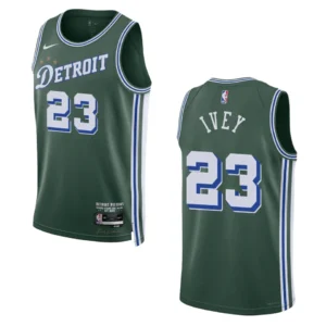 Regata NBA Detroit Pistons City Edition 2022/23 Jaden Ivey 23 - Verde