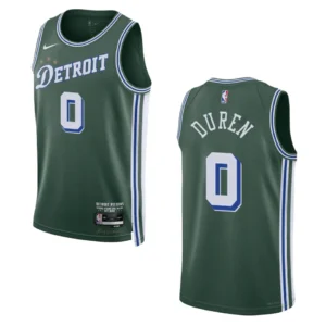 Regata NBA Detroit Pistons City Edition 2022/23 Jalen Duren 0 - Verde