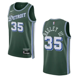 Regata NBA Detroit Pistons City Edition 2022/23 Marvin Bagley III 35 - Verde