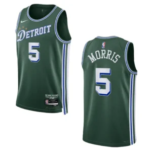 Regata NBA Detroit Pistons City Edition 2022/23 Monte Morris 5 - Verde