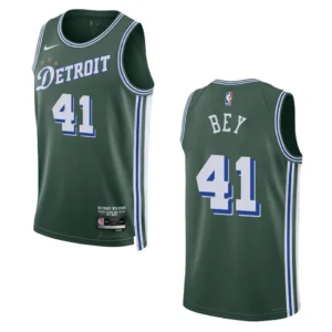 Regata NBA Detroit Pistons City Edition 2022/23 Saddiq Bey 41 - Verde