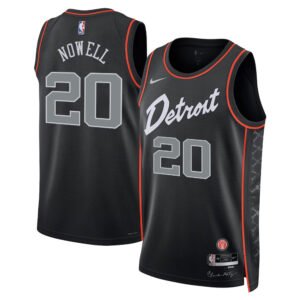 Regata NBA Detroit Pistons City Edition Jaylen Nowell 20 - Preta