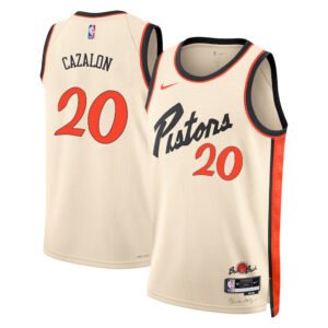Regata NBA Detroit Pistons City Edition Malcolm Cazalon 20