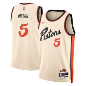 Regata NBA Detroit Pistons City Edition Shake Milton 5