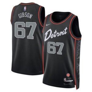 Regata NBA Detroit Pistons City Edition Taj Gibson 67 - Preta
