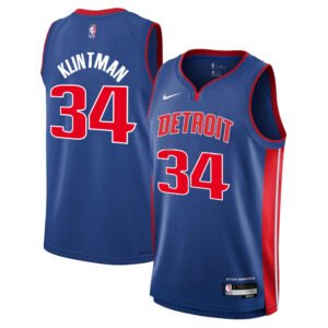 Regata NBA Detroit Pistons Icon Edition Bobi Klintm 34 - Azul