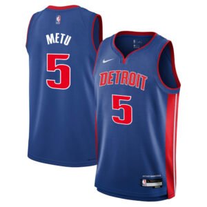 Regata NBA Detroit Pistons Icon Edition Chimezie Metu 5 - Azul