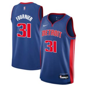 Regata NBA Detroit Pistons Icon Edition Evan Fournier 31 - Azul