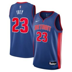 Regata NBA Detroit Pistons Icon Edition Jaden Ivey 23 - Azul