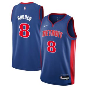 Regata NBA Detroit Pistons Icon Edition Jared Rhoden 8 - Azul