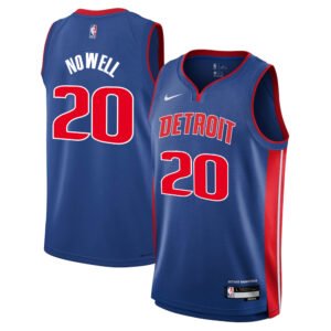 Regata NBA Detroit Pistons Icon Edition Jaylen Nowell 20 - Azul
