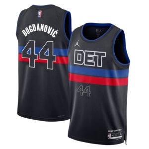 Regata NBA Detroit Pistons Statement Edition Bojan Bogdanovic 44 - Preta