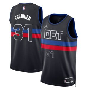 Regata NBA Detroit Pistons Statement Edition Evan Fournier 31 - Preta