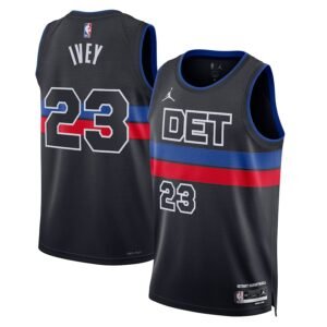Regata NBA Detroit Pistons Statement Edition Jaden Ivey 23 - Preta