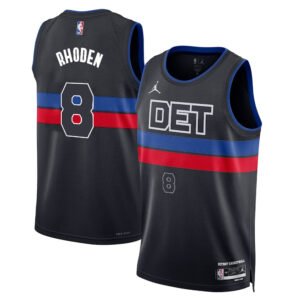 Regata NBA Detroit Pistons Statement Edition Jared Rhoden 8 - Preta