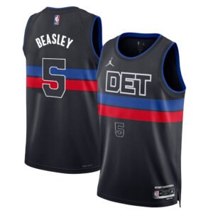 Regata NBA Detroit Pistons Statement Edition Malik Beasley 5 - Preta