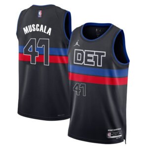 Regata NBA Detroit Pistons Statement Edition Mike Muscala 41 - Preta