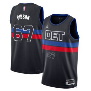 Regata NBA Detroit Pistons Statement Edition Taj Gibson 67 - Preta
