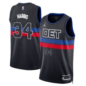 Regata NBA Detroit Pistons Statement Edition Tobias Harris 34 - Preta
