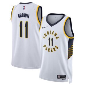 Regata NBA Indiana Pacers Association Edition Kendall Brown 11 - Branca