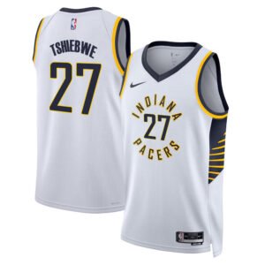 Regata NBA Indiana Pacers Association Edition Oscar Tshiebwe 27 - Branca