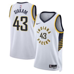 Regata NBA Indiana Pacers Association Edition Pascal Siakam 43 - Branca