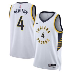 Regata NBA Indiana Pacers Association Edition Tristen Newton 4 - Branca
