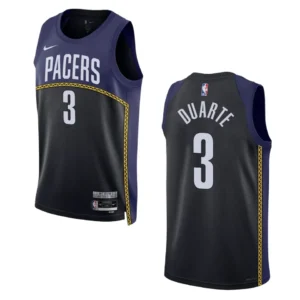 Regata NBA Indiana Pacers City Edition 2022/23 Chris Duarte 3 - Preta
