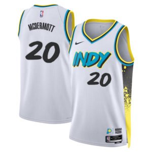 Regata NBA Indiana Pacers City Edition Doug McDermott 20 - Branca