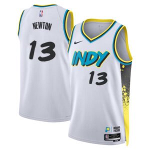 Regata NBA Indiana Pacers City Edition Tristen Newton 13 - Branca