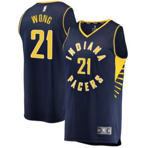Regata NBA Indiana Pacers Icon Edition Isaiah Wong 21 - Azul