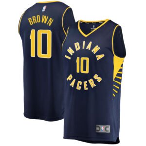 Regata NBA Indiana Pacers Icon Edition Kendall Brown 10 - Azul