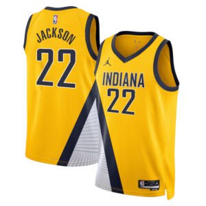 Regata NBA Indiana Pacers Statement Edition Isaiah Jackson 22 - Amarela