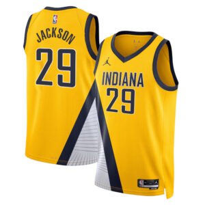 Regata NBA Indiana Pacers Statement Edition Quenton Jackson 29 - Amarela