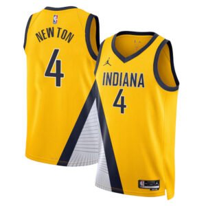 Regata NBA Indiana Pacers Statement Edition Tristen Newton 4 - Amarela