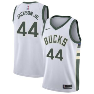 Regata NBA Milwaukee Bucks Association Edition Andre Jackson Jr. 44 - Branca