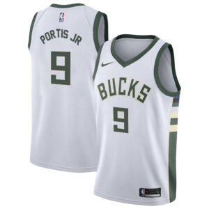 Regata NBA Milwaukee Bucks Association Edition Bobby Portis Jr 9 - Branca