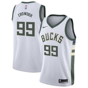 Regata NBA Milwaukee Bucks Association Edition Jae Crowder 99 - Branca